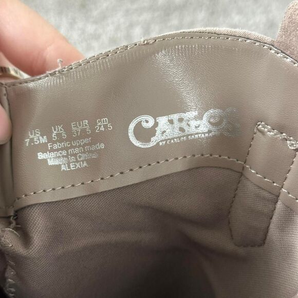 Carlos by Carlos Santana Suede Knee-High Boots Women’s 7.5 Brown Floral - Picture 5 of 8